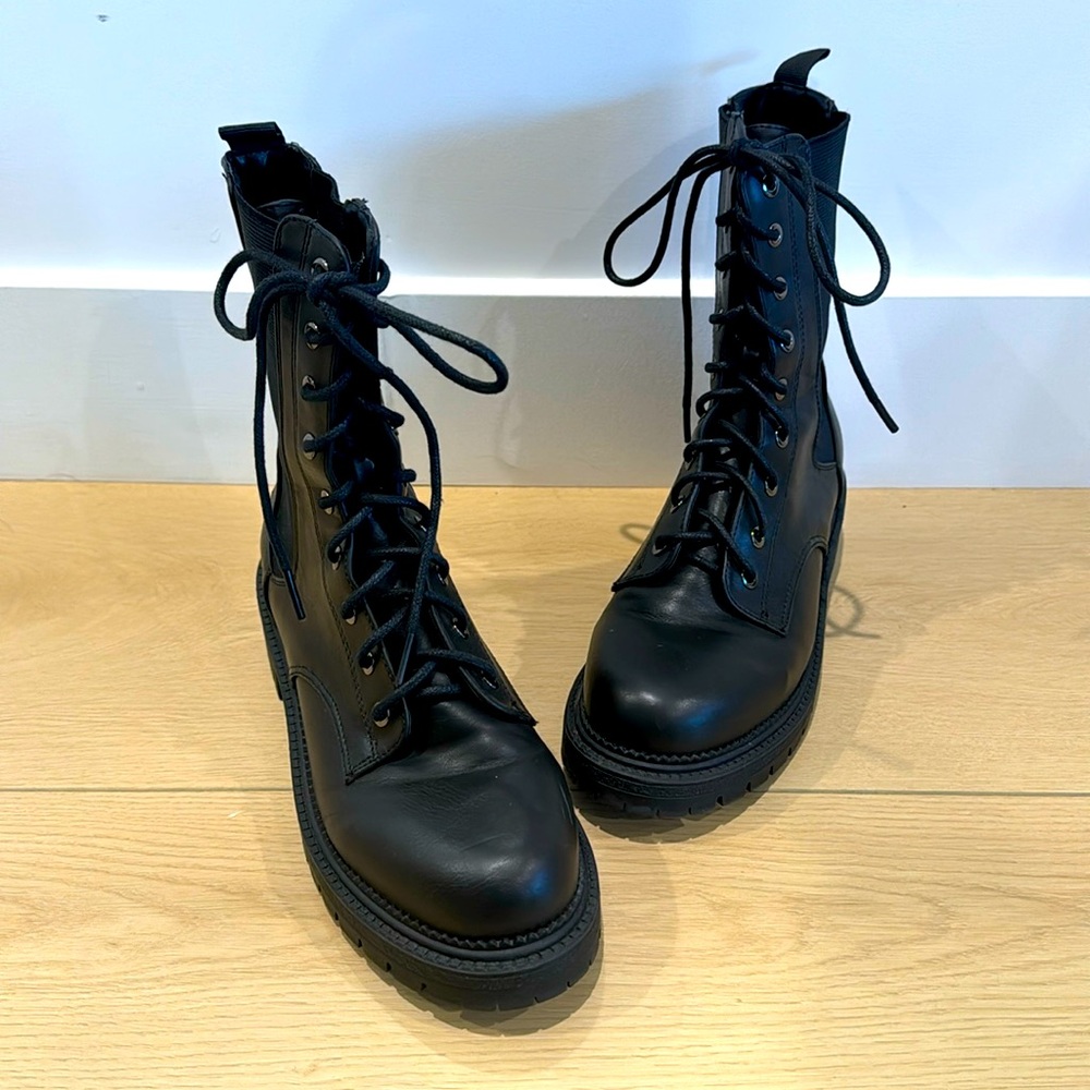 Rock & Candy Black Combat Boot